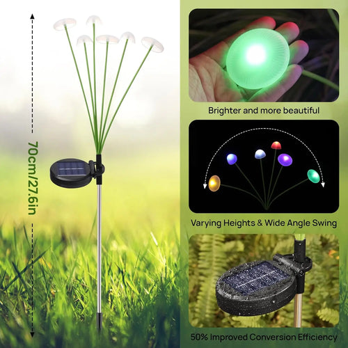 Enchanting Solar Mushroom Lights